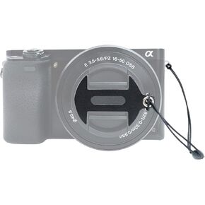 Foto&Tech Premium 2 Pack 77mm Leather Sticker Logo Cut Out Camera Lens Cap Holder Keeper Leash with 3M Adhesive Compatible with Sony A7III,A7R III,A9,A7R II,A7 II,A7 A7R A7S Camera with 24-105mm Lens
