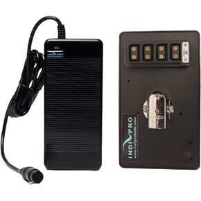 IndiPRO 15V (20A) A/C Power Supply w/Gold Mount Battery Eliminator Plate Bundle