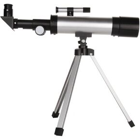 360/50mm Refracting Telescope for Kids High Magnification Tripod Outdoor Use Image Quality Aluminum Alloy Random Style