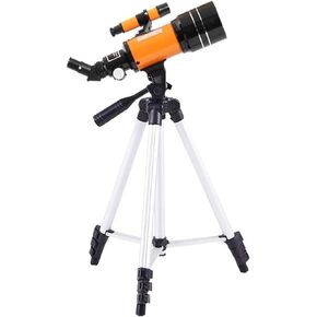 70mm Aperture Astronomical Refractor Telescope Good Gift for Observe The Moon and Landscape Portable Travel Telescope Scope with B (Package 3)