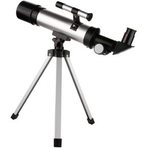 1set Boy Girl Stargazing Telescope Refracting Telescope with Tripod Magnification for Outdoor Exploration Camping and Moon Watching Random Style