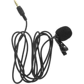 Clip Microphone for Smartphones Portable Tiny Shirt Mic Easy to Use Hands Recording Compatible with Phones Tablets and Computers Durable Construction