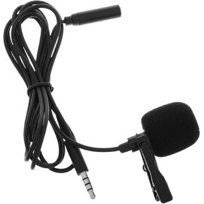 Mikinona Mini Lavalier Mic for Smartphone Portable Clip-on Recording Microphone Noise Reduction for Teaching Streaming and Recording