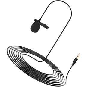 Microphone 3.5mm for 2 Condenser Mic Sturdy Broadcast Game Voice Recording