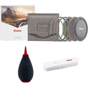 Kase 82mm KW Revolution Magnetic Entry Filter Kit with Double Sided Cleaning Brush and V Shaped Air Blower