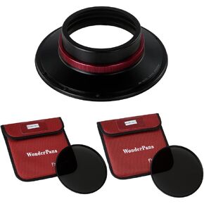 WonderPana XL Essential ND Kit - Core Filter Holder, Lens Cap, 186mm ND16 & ND32 Filters for Canon EF 11-24mm f/4L USM Lens (Full Frame 35mm)