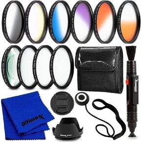 Ultimaxx 62MM Complete Lens Filter Accessory Kit for Lenses with 62MM Filter Size Designed Specifically for Canon, Nikon, Sony, Sigma, Olympus, & Tamron