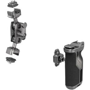 SmallRig Quick release magic arm برأس كرة 360 درجة ومقبضًا جانبيًا سريعًا مع سكة ​​حلف الناتو المتكاملة