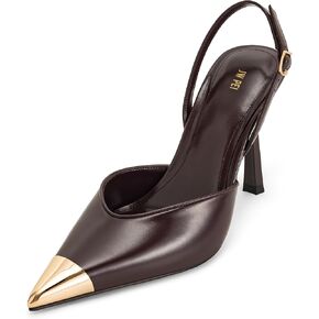 JW PEI Women's Savannah Gold Tipped Slingback Pumps