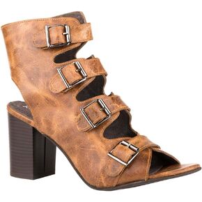 ROPER Womens Milo Gladiator Block Casual Sandals Casual High Heel 3" & Up - Brown