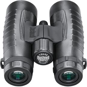 Bushnell Binoculars for Hunters and Bird Watching, 10x42mm, Trophy XLT, Waterproof Binoculars for Adults, with 6.2 Angle of View, Black