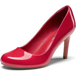 ZURIN Women's Round Toe Stiletto Heels Closed Toe Heels Comfortable Dress Pumps Shoes for Wedding Work Office Business 3 inch