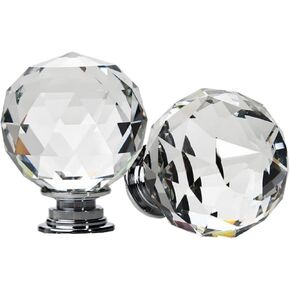 Crystal Door knobs,10pcs Office Decoration Furniture Hardware Crystal doorknob Crystal Door knobs Home Decoration Cabinet knobs Kitchen CabinetCrystal Kitchen Door Glass, 30 mm, Clear