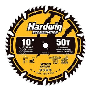 10-Inch 80-Teeth ATB Circular Saw Blade with 5/8 Inch Arbor, Ideal for Table Saws, Professional Blade for Cutting Wood, Plywood, and Wood Composites