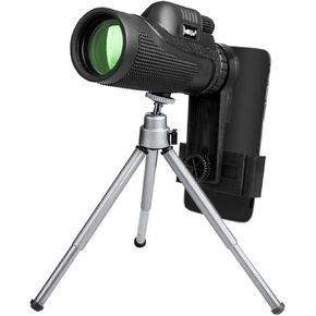Portable Binoculars High Power Monocular 12x50 Monocular Telescope Hd Mini Monocular Outdoor Camping Scopes with Phone Clip Tripod
