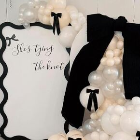 She's Tying The Knot Decal - Bridal Shower Party Decoration, Bachelorette Wedding Party Supplies (Knot Decal)