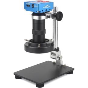 48MP 4K 1080P HDMI USB Digital Video Monocular Microscope Camera 130X Zoom C-Mount Lens for Phone PCB Soldering Repair Tools