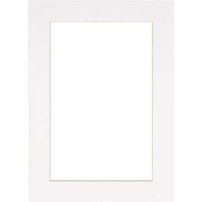 30x40 Mat Bevel Cut for 27x36 Photos - Acid Free White Precut Matboard - For Pictures, Photos, Framing - 4-ply Thickness