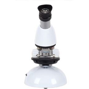 Microscope Monocular Optical Microscopes Zoom HD Eyepiece (10x-16x) Objective Lens (4X 10x 40x) Battery Powered 16x12x22cm