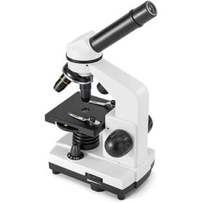 Beginner Microscope 40x-1600x Biological Microscope Eyepiece (10x/20x) Objective Lens (4X 10x 40x) LED up and Down Light Source 45° tilt monocular Lens Battery Powered 15x10x28cm