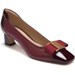Burgundy Shoes Women Dressy Comfort,Women's Pumps,Womens Dress Shoes Low Heel,Burgundy Pumps for Women 2 inch Heel