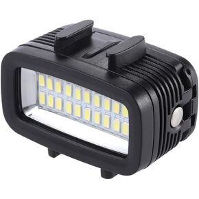 LED Video Light for Sports Camera, High Power Dimmable Water Proof LED Video Light with 1/4in Screw Hole, Diving Light for Photography