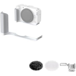 SMALLRIG R50 V Handgrip L-Shape Grip for Canon R50V+Furry Windscreen Kit (2pcs) for Canon EOS R50 V Camera