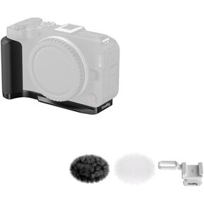 SMALLRIG R50 V Handgrip L-Shape Grip for Canon+Furry Windscreen Kit (2pcs) for Canon EOS R50 V
