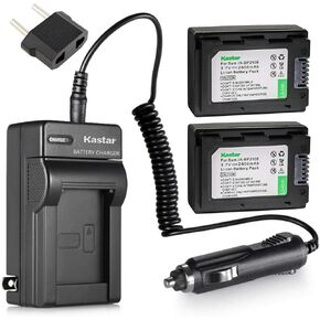 Kastar Battery X2 & Charger for Samsung IA-BP210E IA-BP210R AD43-00201A and Samsung HMX-H200 HMX-H203 HMX-H204 HMX-H205 HMX-H220 HMX-H300 HMX-H303 HMX-H304 HMX-H305 HMX-H320 HMX-H400 HMX-H405 HMX-F920