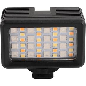 Underwater LED Video Light, RGB Camera Lamp with 3 Lighting Modes, 40m for Diving, Photography, Video Recording, Live Streaming