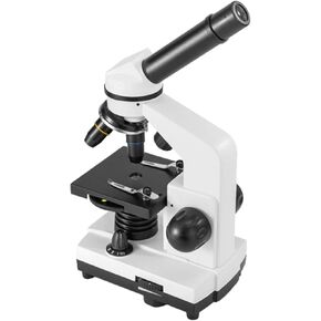 Microscope for Kids Beginner Children Student Mini Portable High Magnification 1600 Times Can See Bacteria 45° Tilted Monoculars Base Can Be Installed with Power Supply