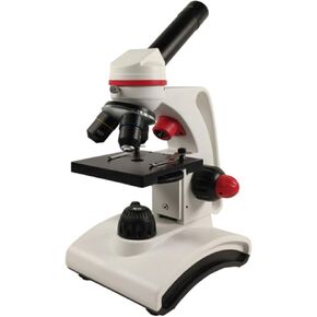 Biological Microscope 40x-400x Optical Microscope Eyepiece (WF10x/WF13x) Objective Lens (4X 10x 40x) 30° monocular Tube LED Upper and Lower Light Source 17x12.6x32.5cm