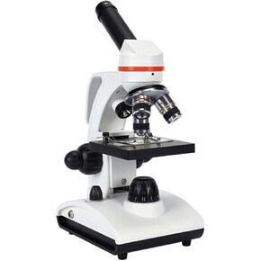 Lab Biological Microscope 1600 Times Stereo Microscope Specimen Observation LED Upper and Lower Light Source 2 Times Extender 45° tilt monocular Lens coaxial coarse and fine Adjustment