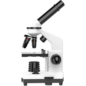 Electron Microscope 60x-1600x Biological Microscope 4x/10x/40x Eyepiece Microscope Three-Level Light Source Suitable for Laboratory Teaching Scientific Experiment and Animal Husbandry Observation