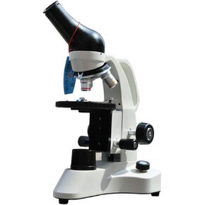 Microscope 40X-640X Children's Student Microscope 45° tilt monocular Tube Microscope Eyepiece (WF10X/WF16X) Objective Lens (4X 10X 40X) LED Cold Light Source Built-in Rechargeable Light Source