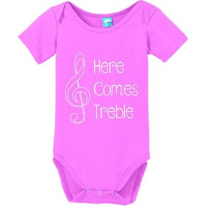 Sod Uniforms Here Comes Treble Printed Baby Romper