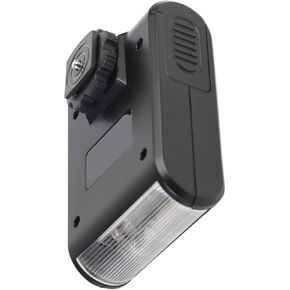 Digital On Camera Hot Shoe Mount Flashlight, Bright Slave Flash for Cameras, Mini and Lightweight Oncamera Design, for DSLR Camera Photography Enthusiasts, 1 Pack