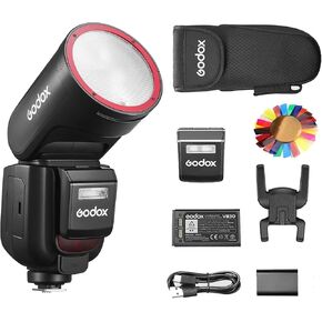 Godox V100C Flash for Canon Camera,Round Head Camera Flash Speedlite,TTL Touch Screen
