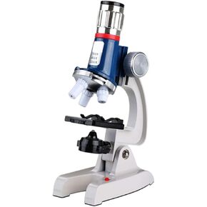 Biological Microscope 100x to 1200x Microscopes with Mobile Phone Holder Storage Tool Box 11.5x7.5x22CM Suitable for Children Elementary School Students