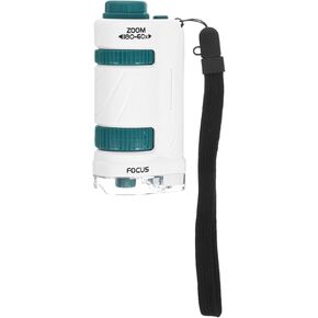 VABUELLY 1SETALTEL POLDABLE الأولاد والفتيات مجهر التكبير للتجارب العلمية أداة التعلم المحمولة للطلاب لأعياد الميلاد والأعياد