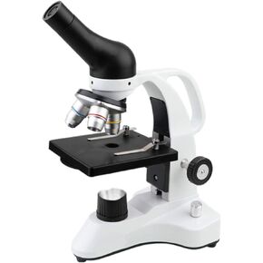 Microscope/Student Microscope/Monocular Microscope with Mobile Phone Computer and TV Connection Eyepiece (16x/25x) Objective Lens (4X 10x 40x) LED Light Source 30x14x19cm (Package 3)