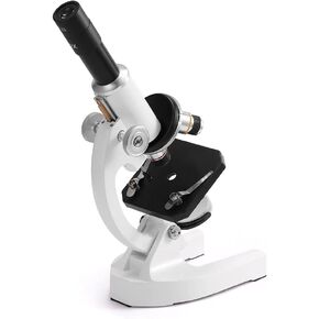 Optical Microscope 64X-2400X Monocular Elementary School Children Science Experimental Biology Teaching Microscope Gifts