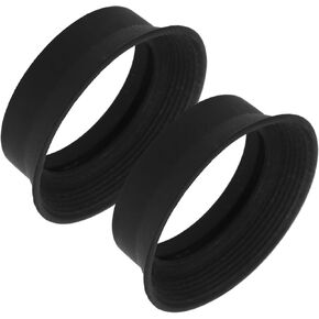 Mikikit 2pcs Telescope Eyepiece Cover Sturdy Rubber Material Uv Visor for Full Moon Observing
