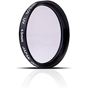 Zeikos 43mm Multi-Coated UV Protector Glass Filter For Canon Vixia HF R80, HF R82, HF R800, HF R70, HF R72, HF R700, HF R30, HF R32, HFM40, HFM52, HFM400, HFM500 Camcorder