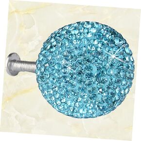 Crystal Door knobs,1 Set Crystal Knobs Cabinet Knobs Crystal Cabinet Knobs Knobs Pull Knob Door Knobs Pull Cabinet Pull Crystal Ball.(Color:Blue)