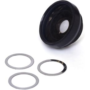 0.4X Wide Angle Lens (HD) Chrome Finish W/Macro Compatible with Kodak Zi8