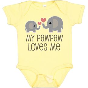 inktastic My Pawpaw Loves Me Grandchild Baby Bodysuit