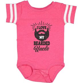 inktastic I Love My Bearded Uncle Baby Bodysuit