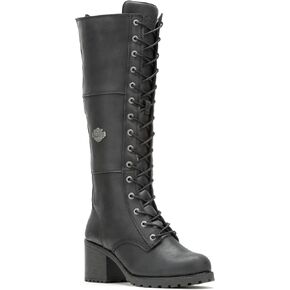 Harley-Davidson Women's Aldona Black 14.75-Inch Fashion Boots D87270