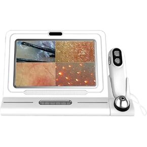 Skin Diagnosis Hair Analyzer, Skin Hair Analyze, Skin Scalp Detection Hair Follicle Analyser Machine with 50x/200x Dual Heads